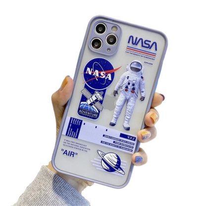 Space Exploration, Nasa Spaceman Pattern iPhone case