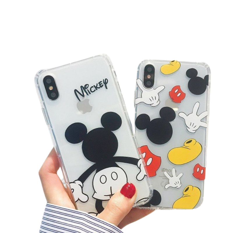 Transparent Cartoon Micky Phone Case