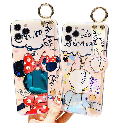 Mickey & Minnie With Waistband iPhone Case