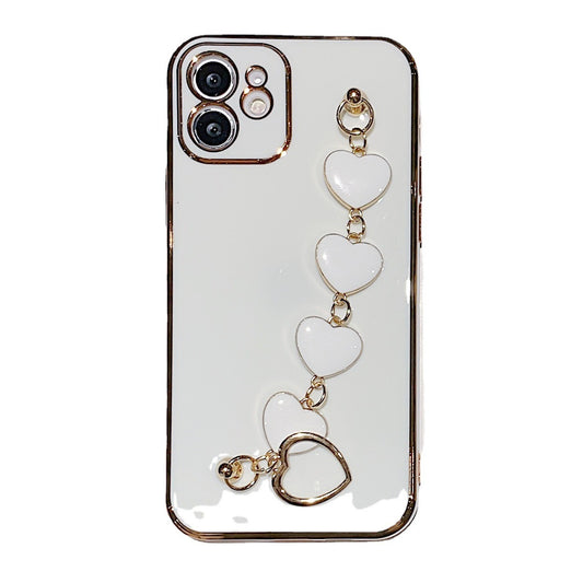 Luxury Candy Love heart Chain iPhone case