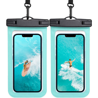 Universal Waterproof Phone Pouch, Waterproof Phone Case Compatible For iPhone 14 13 12 11 Pro Max XS Plus Samsung Galaxy S22 Cellphone Up to 7.2", IPX8 Cellphone Dry Bag For Vacation-2 Pack