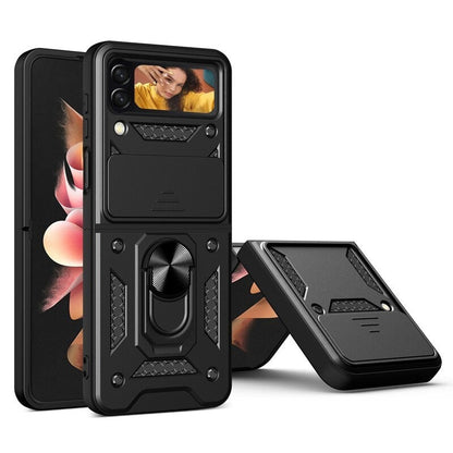 Magnetic Metal Ring Case – Stylish and Durable for Samsung Galaxy Z