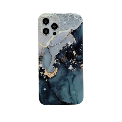 Frosted Colorful Marble iPhone case