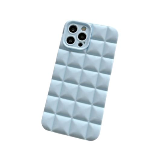 3D Grid Matte Silicon Shockproof iPhone Case