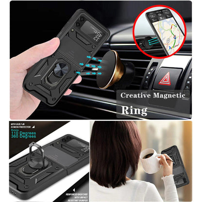 Magnetic Metal Ring Case For Samsung Galaxy Z Flip 3/4