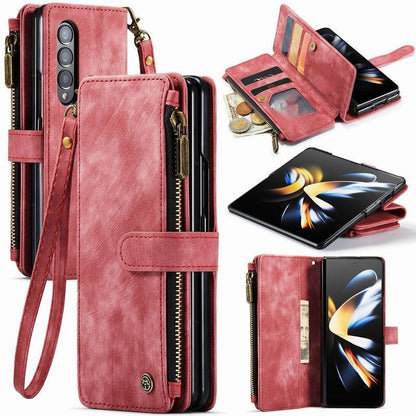 Heavy Duty Leather Case With Card Holder For Samsung Galaxy Z Fold 3 & 4