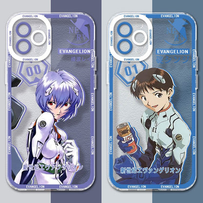 Asuka Evangelion Soft Silicone Case For iPhone