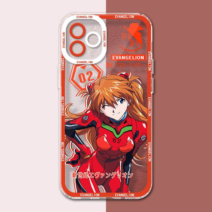 Asuka Evangelion Soft Silicone Case For iPhone