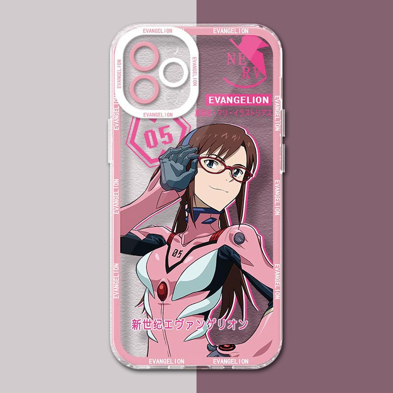 Asuka Evangelion Soft Silicone Case For iPhone