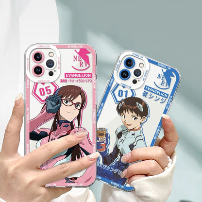 Asuka Evangelion Soft Silicone Case For iPhone