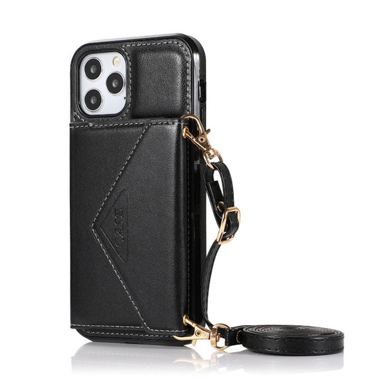 Leather Wallet Crossbody Case With Strap For iPhones