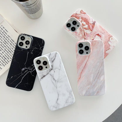 Luxury Shockproof Electroplated IMD Marble iPhone Case