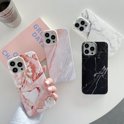 Luxury Shockproof Electroplated IMD Marble iPhone Case