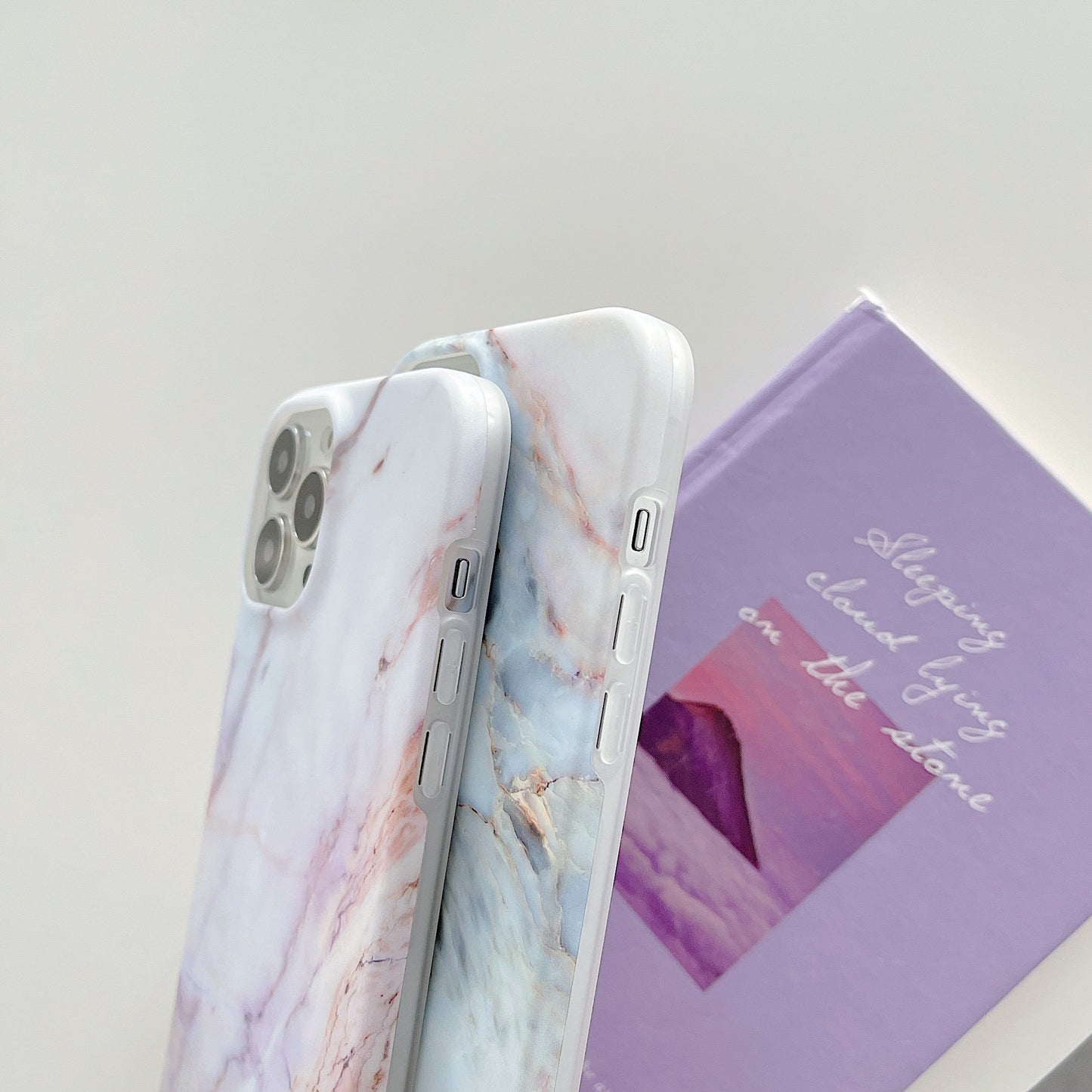 Shockproof Electroplated Marble iPhone Case