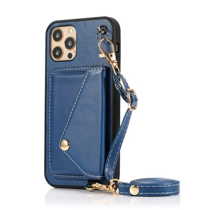 New Design Card Slot PU Leather Case For iPhones