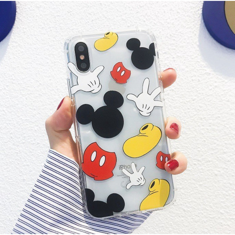 Transparent Cartoon Micky Phone Case