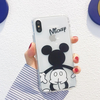 Transparent Cartoon Micky Phone Case