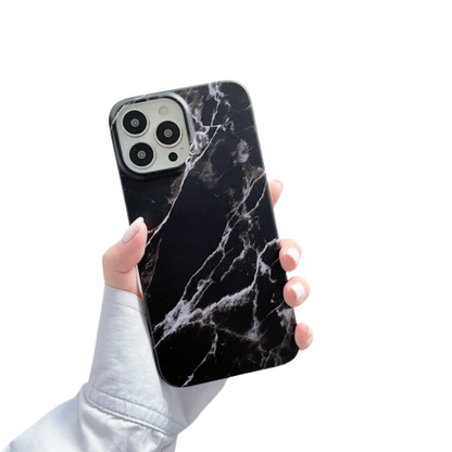 Shockproof Electroplated Marble iPhone Case