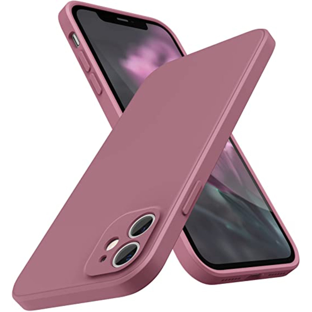 Liquid Silicone Shockproof Flat Edge Phone Case