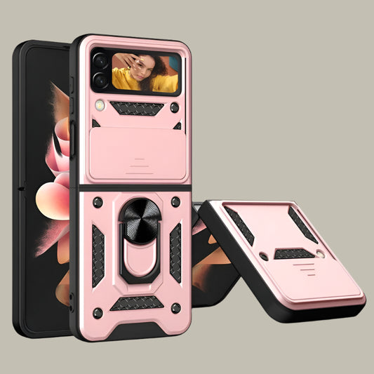Magnetic Metal Ring Case – Stylish and Durable for Samsung Galaxy Z